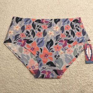 NWT Cheek Boss Just Bloom blue brief panty Size XL